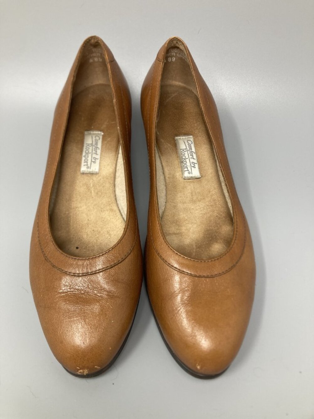 Comfort by Rockport tan leather wedge flats US 8.5 EU 39